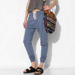 BDG blue lace up jogger pants